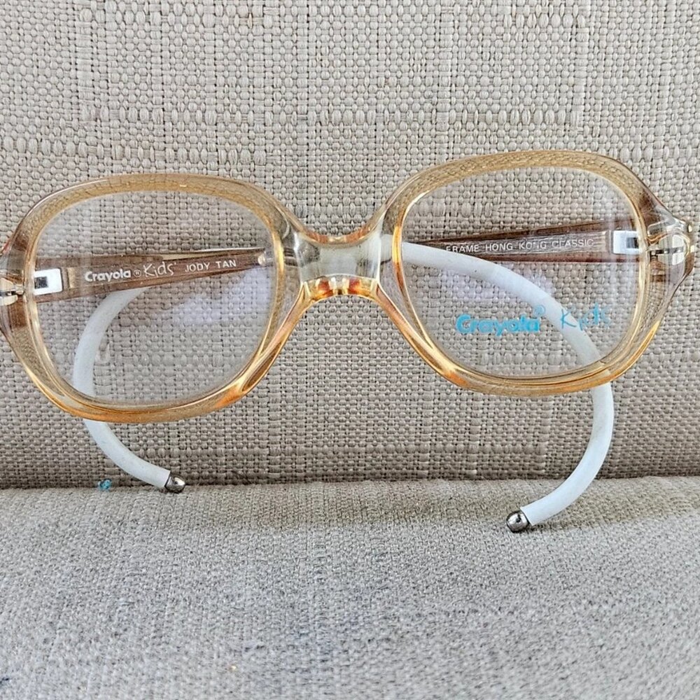 Crayola Kids Eyeglasses Frame Tan Classic Eyewear Frame 36[]16